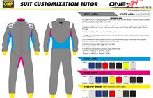 OMP ONE ART PRINTAD Race OVERALL 3-lager 