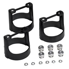 GAUGE BRACKET KIT, 2-1/16", BLACK COMPOSITE, QTY 3