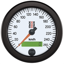 Hastighetsmätare STACK"speedos" 0-260 km/t  med ram/80mm urtavla