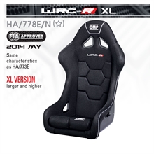 OMP WRC-R XL Racingstol för dig som är lite större FIA godkänd